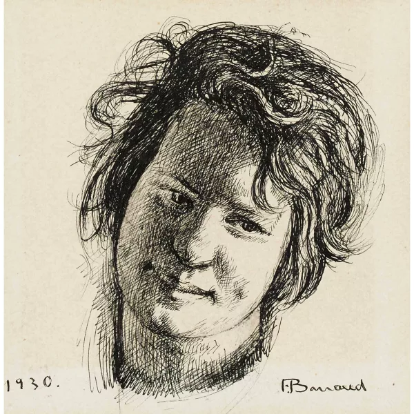 François Barraud — Jeune femme.