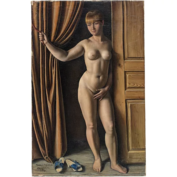 François Barraud — Nu au grand rideau