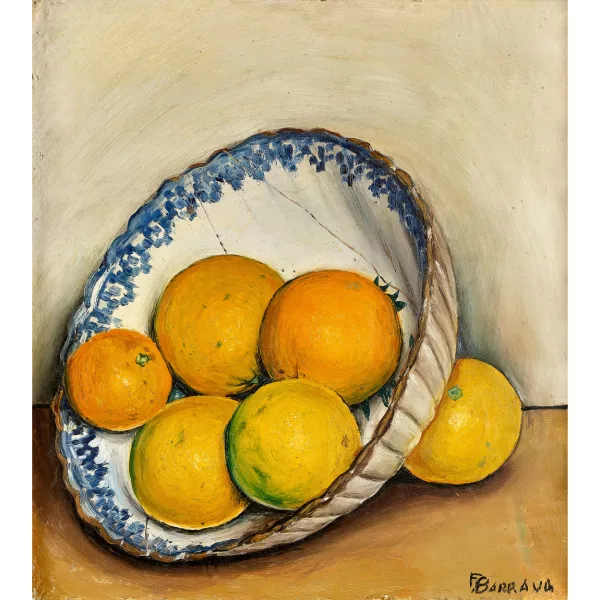François Barraud — Nature morte aux oranges.