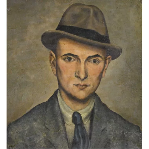 François Barraud — Brustbildnis eines Herrn mit Hut.