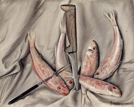 Rougets, poissons d’avril, 1932
