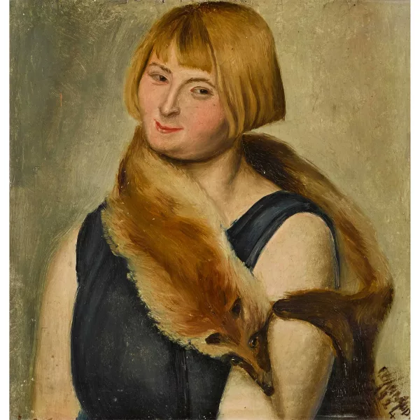 François Barraud — Dame mit Fuchsstola.