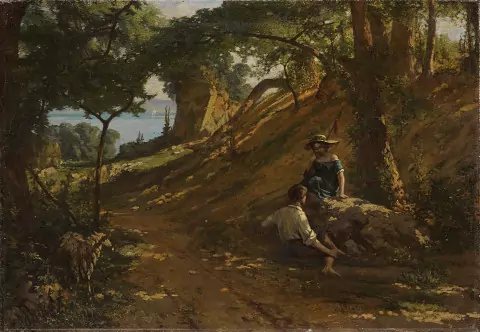 Scène bucolique au Denantou (commune d’Ouchy)