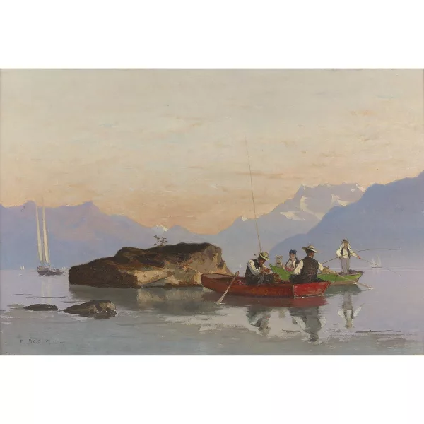 François Bocion — La partie de Pêche à Rivaz.