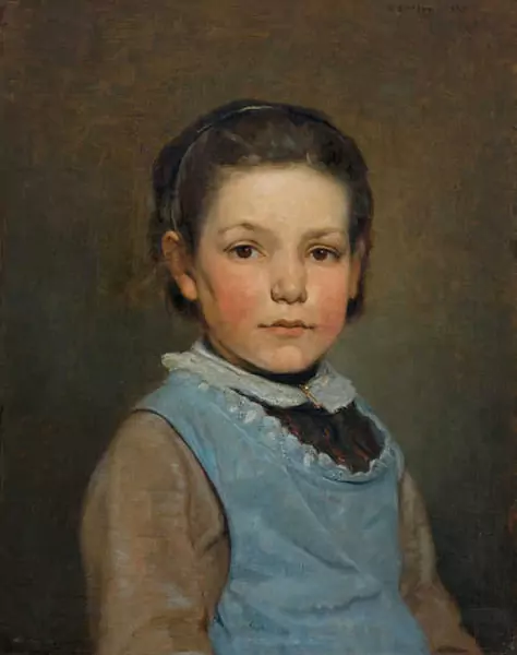 FRANÇOIS BOCION — Portrait of a girl. 1883. — Koller Auktionen