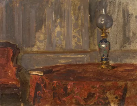 Nature morte à la lampe
