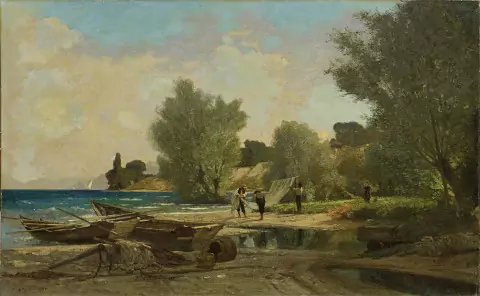 Pêcheurs à la tâche Yvoire , 1884