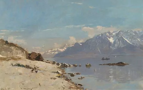 FRANÇOIS BOCION — Rivage de Pully. 1887. — Koller Auktionen