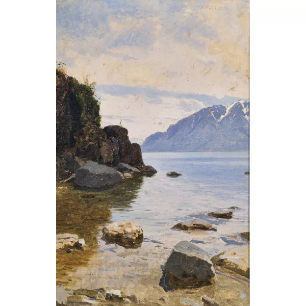 François Bocion — Rochers à Rivaz.
