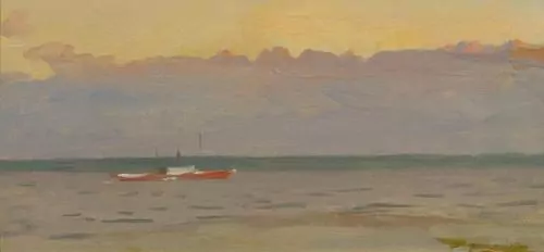 BOCION, FRANCOIS — Vapeur au large d'Ouchy. Circa 1870. — Koller Auktionen