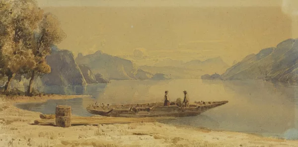 François Bocion — Bateau sur le lac