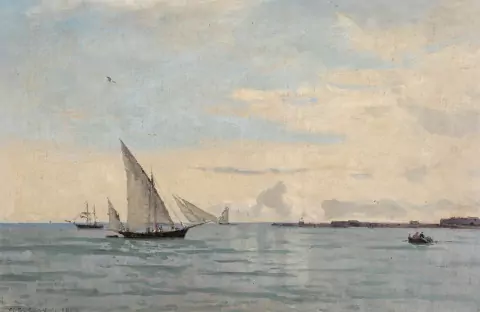 Scène maritime au large de San Remo, 1881