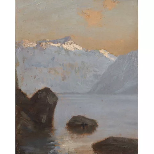 François Bocion — Les Rochers de Rivaz.