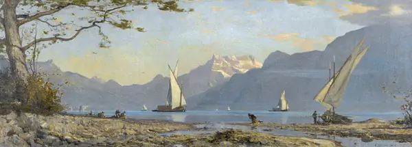 Le Léman depuis les environs de Vevey