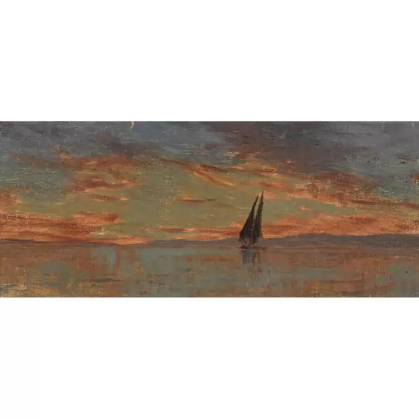 "Coucher de soleil sur le Léman"