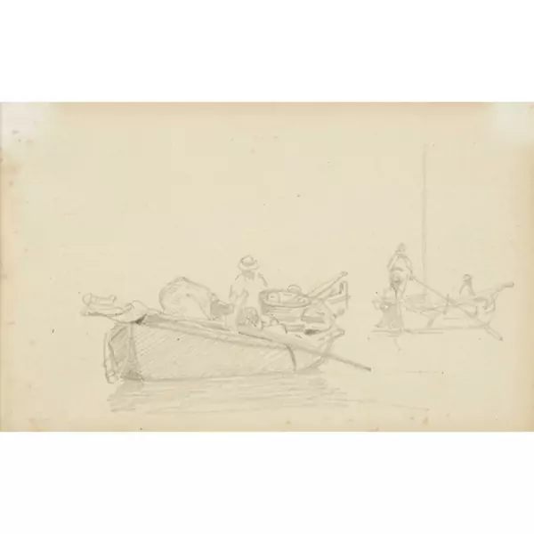 "Deux barques de pêcheurs"