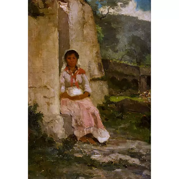 "La pause de la lavandière, San Stefano"