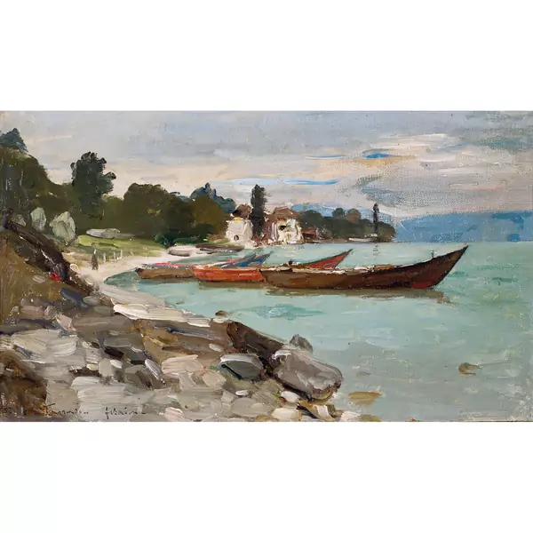 "Barques de pêcheurs à Tourronde"