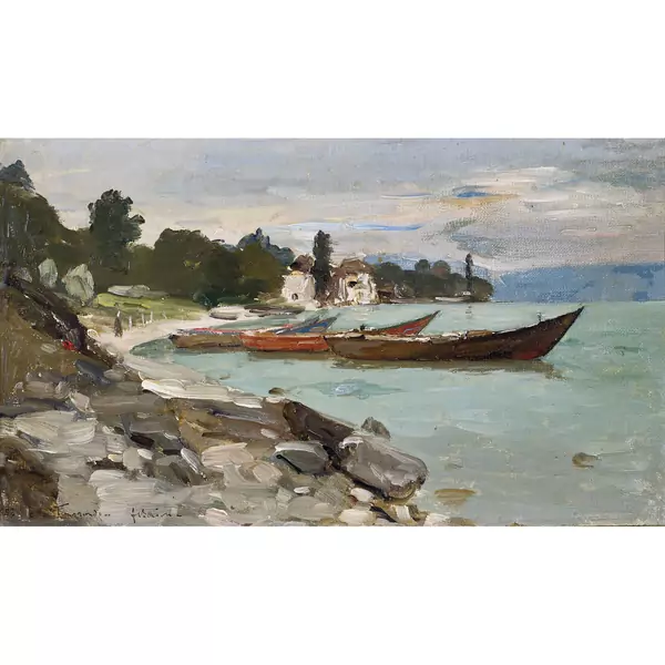 "Barques de pêcheurs à Tourronde"