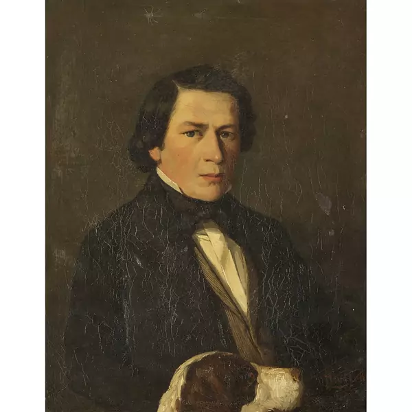 "M. Daxelhofer et son chien domestique"