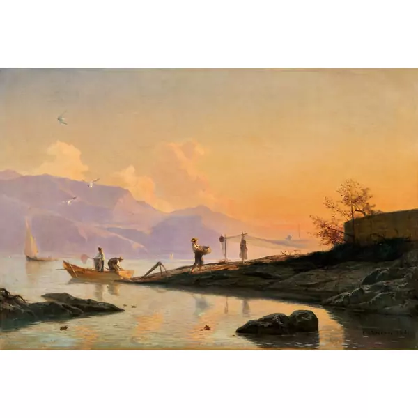 Pêcheurs sur le Léman