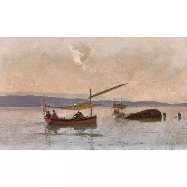 François Bocion — "Barque sur le lac".