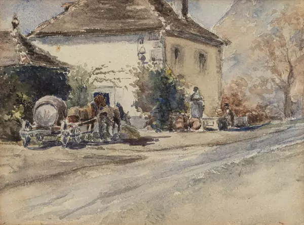 Le Relais de poste de Vernayaz face aux gorges du Trient