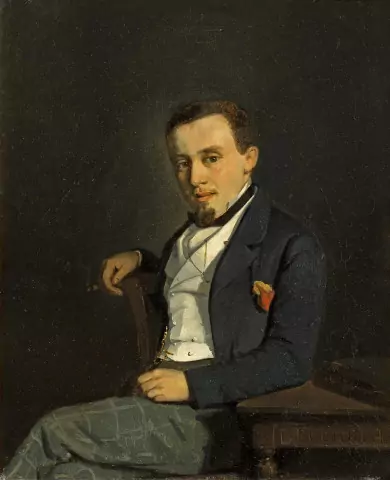 Portrait d'homme au cigare, um 1885