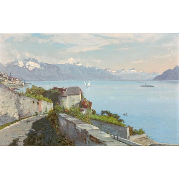 François Bocion — VUE DU CHÂTEAU DE GLÉROLLES, 1885 VIEW AT THE CASTLE OF GLÉROLLES, 1885