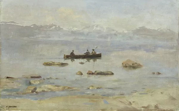 François Bocion — Partie de pêche au large de la Vuachère