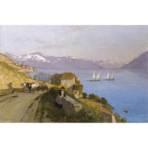 François Bocion — LE CHÂTEAU DE GLÉROLLES À RIVAZ THE CASTLE OF GLEROLLES NEAR RIVAZ