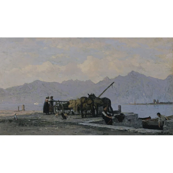 François Bocion — VUE DU LAC LEMAN, 1878 VIEW OF LAKE GENEVA, 1878