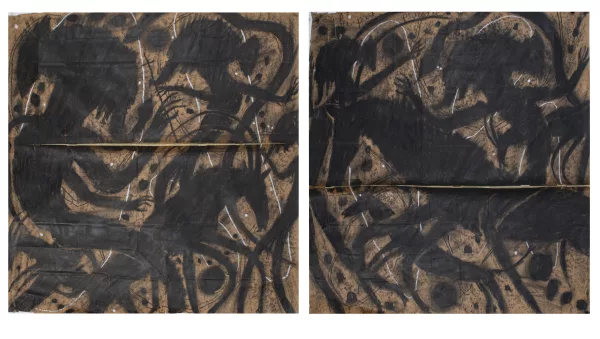 François BURLAND (1958), deux fresques ... — DognyAuction