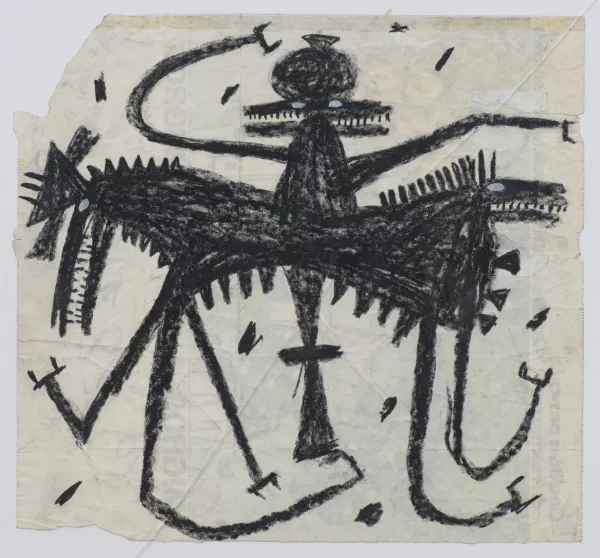 François BURLAND (1958), "Anonyme", pastel — DognyAuction