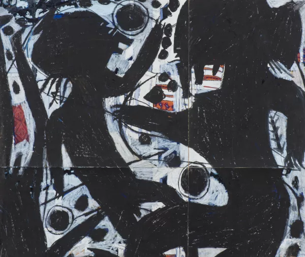 François BURLAND (1958), "Personnages", pastel gra... — DognyAuction