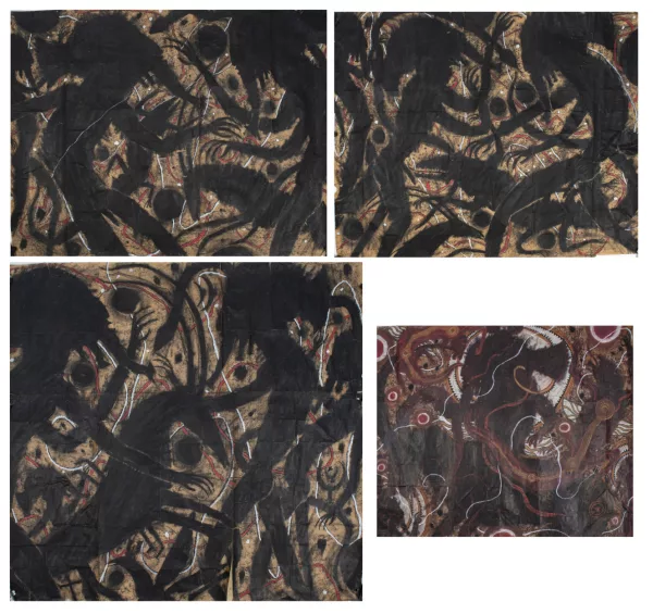 François BURLAND (1958), Ensemble de quatre fragme... — DognyAuction