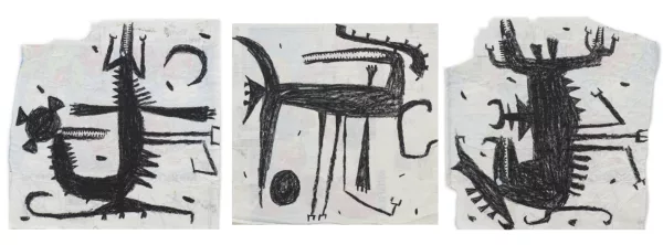 François BURLAND (1958), Ensemble de trois dessins — DognyAuction