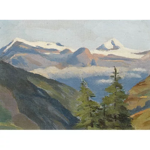 François de Ribaupierre — Vue sur le glacier des Diablerets.