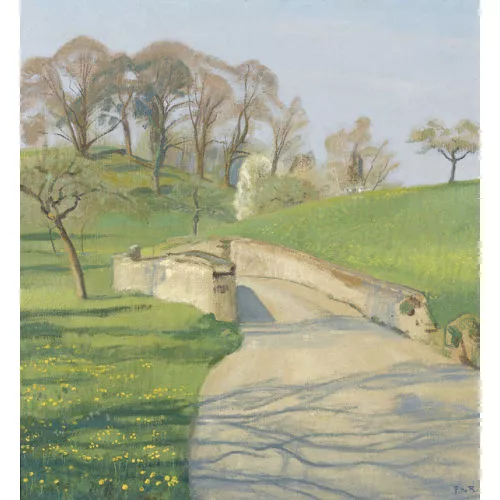 François de Ribaupierre — Frühlingshafte Wegpartie.