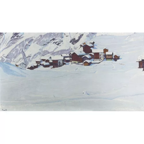 François de Ribaupierre — "La Forclaz en hiver".