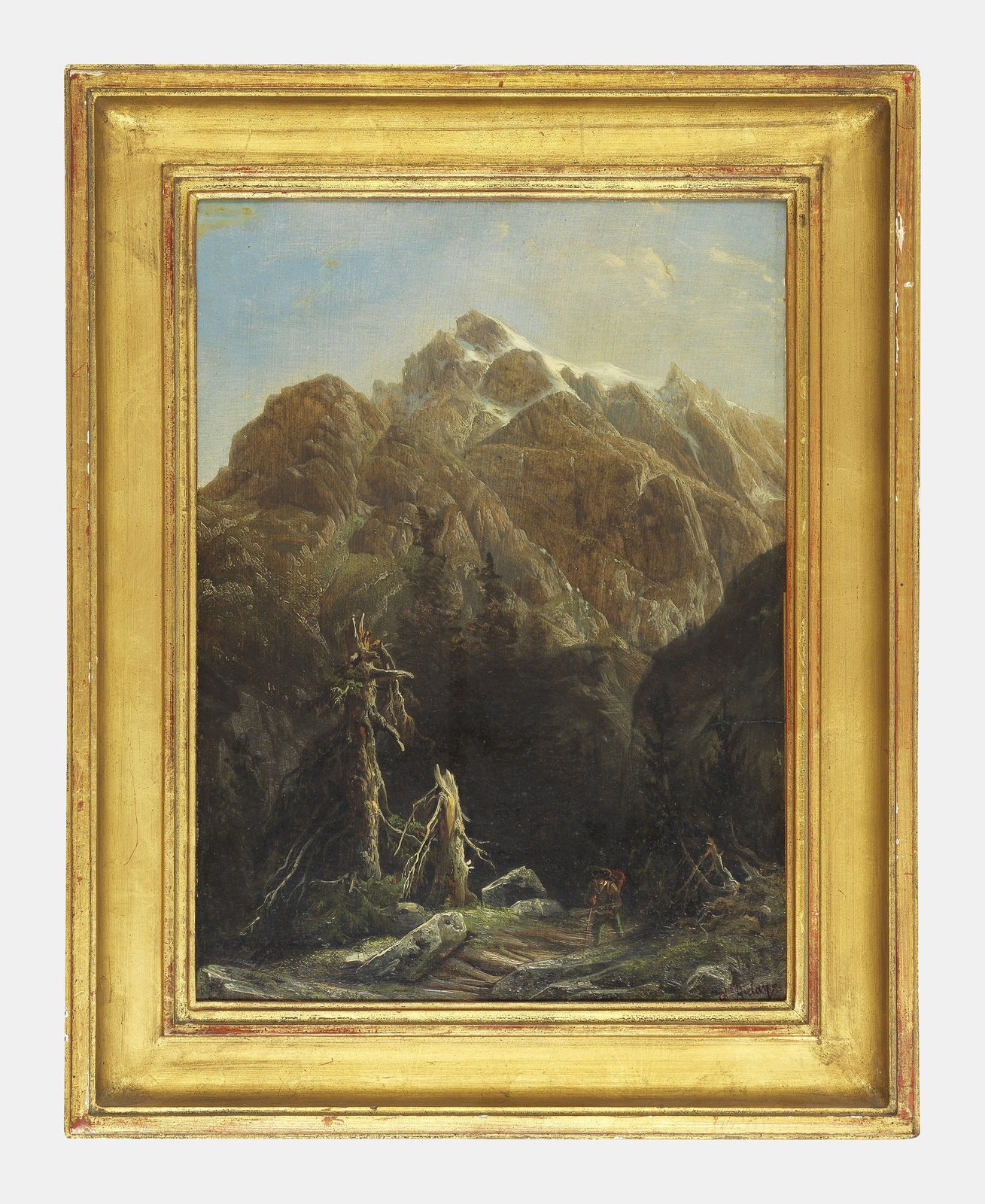Promeneur dans les Alpes