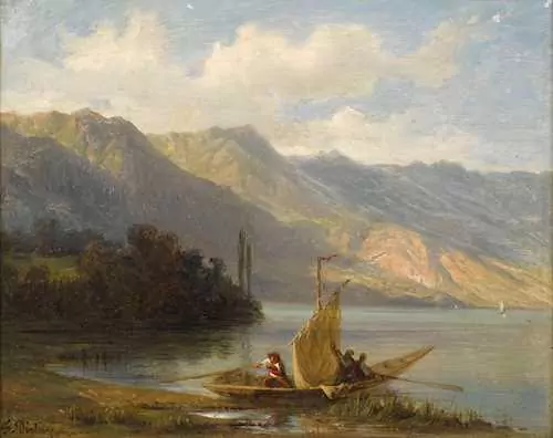 FRANÇOIS DIDAY — Boot am Seeufer. — Koller Auktionen