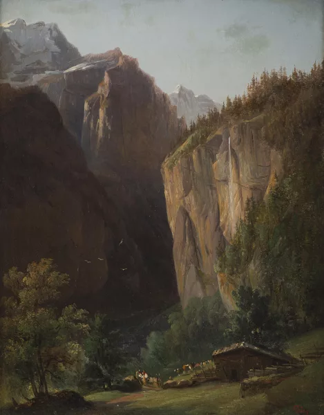 François Diday — Paysage de montagne