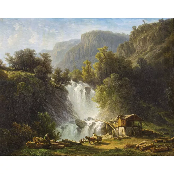 François Diday — "Wasserfall mit Säge".