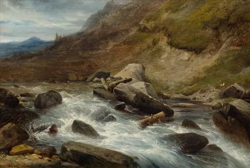 FRANÇOIS DIDAY — Reichenbach bei Rosenlaui. Circa 1850-55. — Koller Auktionen