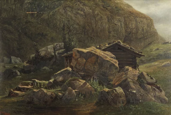 François Diday — Chalet dans les Alpes