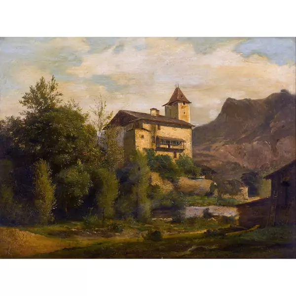 Landschaft mit Burg