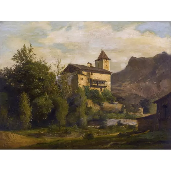 Landschaft mit Burg