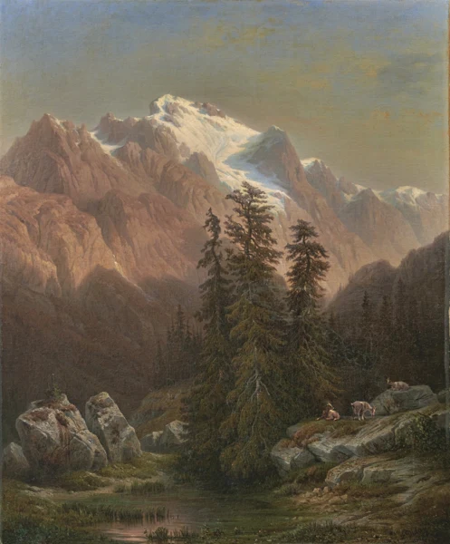 François Diday — The Gelmerhorn, 1857