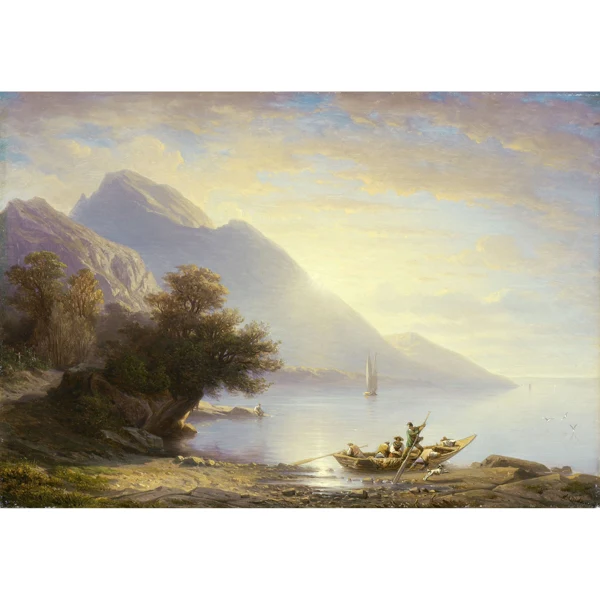 François Diday — LE SOIR, UNE BRISE AU BOUVERET EVENING, A BREEZE THROUGH BOUVERET